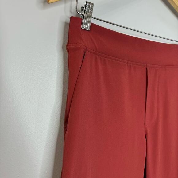 Athleta Brooklyn Ankle Pant Cinnamon Red Lightweight Travel Casual SZ 0 - Picture 6 of 11
